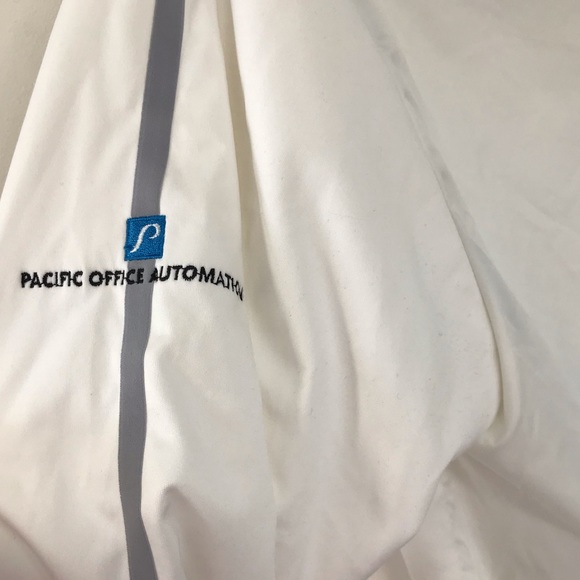 Nike White Golf Men's 1/2 Zip Pullover Jacket Windbreaker - Picture 6 of 11